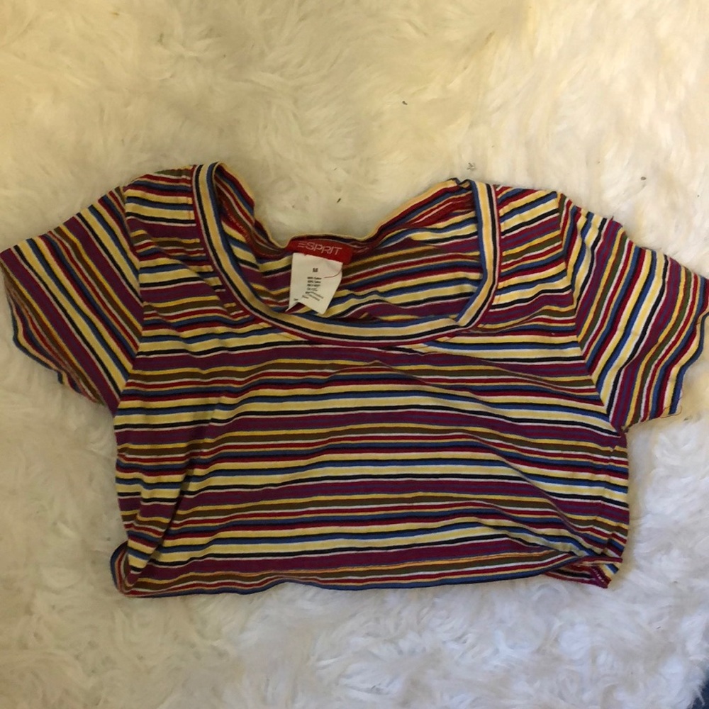 Rainbow Cropped Tee